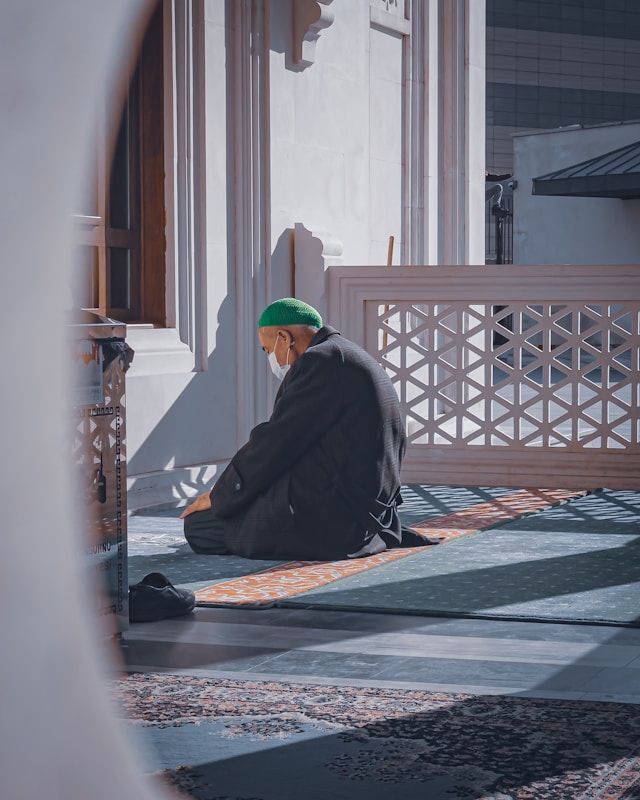 man praying